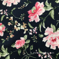 Elegante stampa di fiori originale 105GSM Tessuto di rayon 100%per vestito